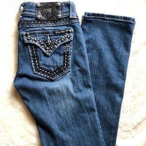 Miss Me BUCKLE straight leg jeans JE5014T44L